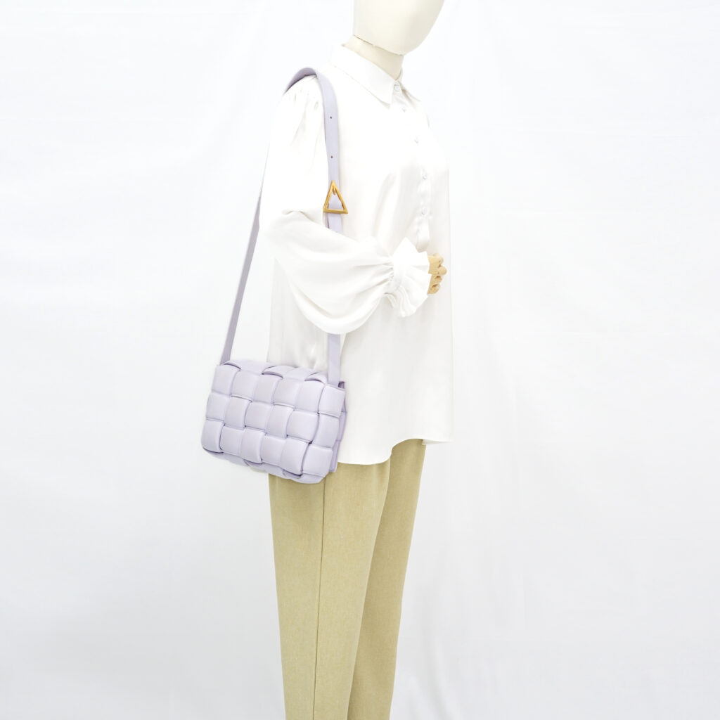 Bottega Veneta Padded Cassette Lilac GHW