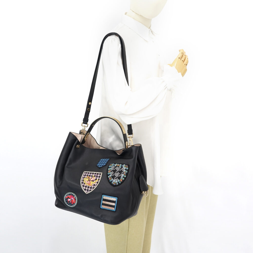 Dior Diorific Bucket Bag Patch Black GHW
