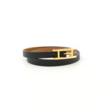 Hermes Bracelet Veau Chamonix Noir GHW