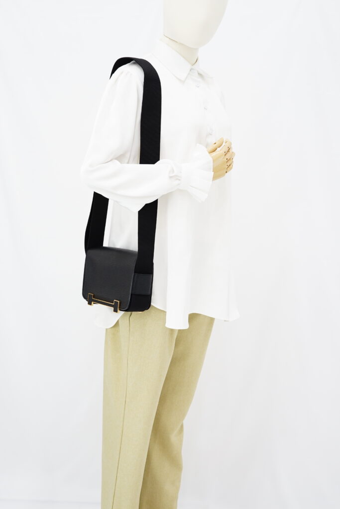 Hermes Geta Chevre Noir GHW