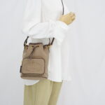 Prada Bucket Jacquard Brown GHW