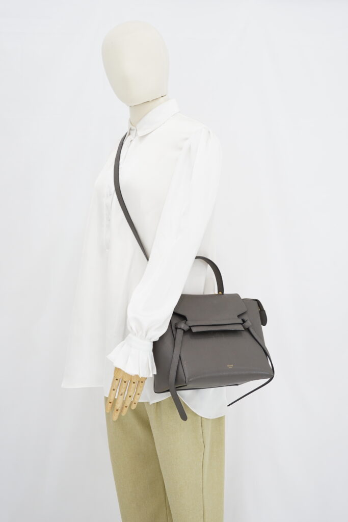 Celine Nano Belt Bag Grained Calfskin Darl Grey GHW