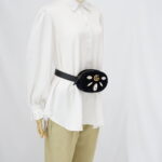 Gucci Marmont Belt Bag Giant Crystal Velvet Black GHW