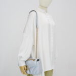Gucci Marmont Flap Small Matelasse Iridescent Light Blue GHW
