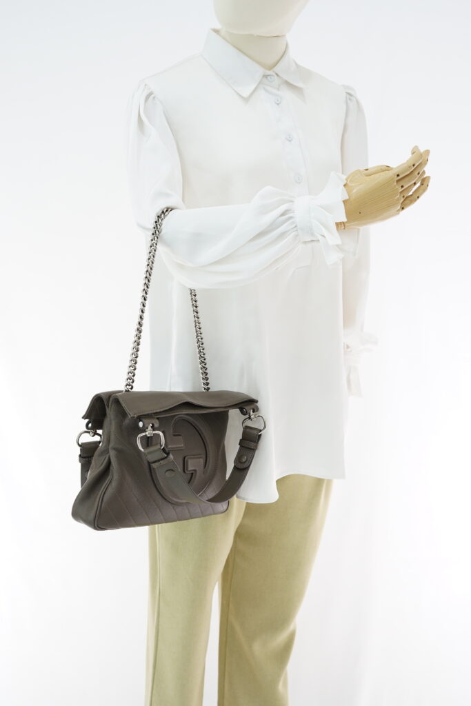 Gucci Blondie Tote Dark Olive SHW