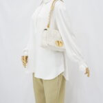 Dior Medium Caro Macrocannge White GHW