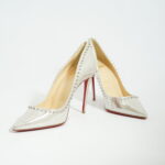 Christian Louboutin Anjalina 100 Metalic Silver