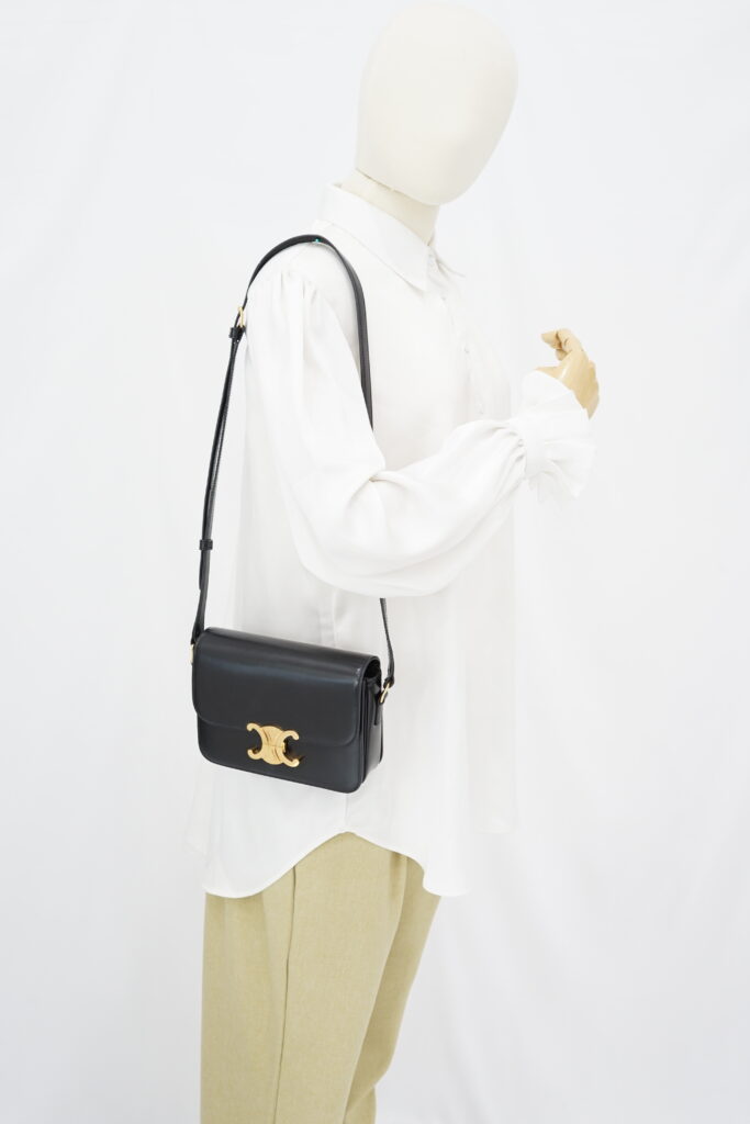 Celine Teen Triomphe Bag Black GHW