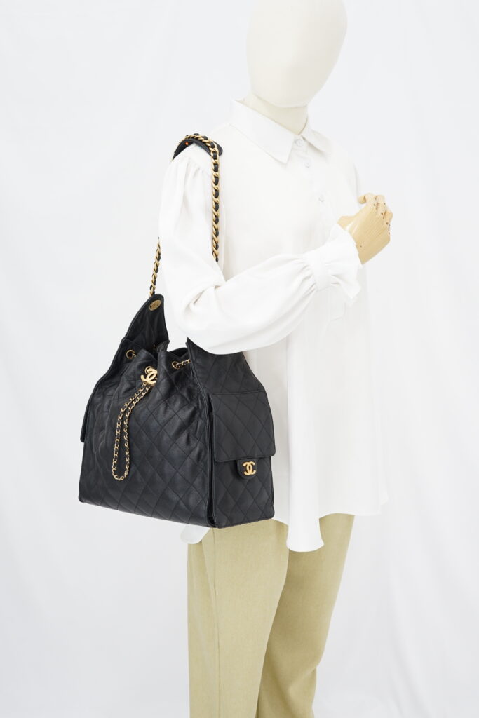 Chanel C25 Medium Caviar Black GHW