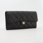Chanel Classic Long Wallet Lambskin Black GHW