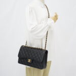 Chanel Classic Jumbo D Flap Caviar Black GHW