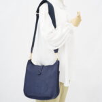 Hermes Evelyne PM 29 Clemence Bleu Sapphire GHW