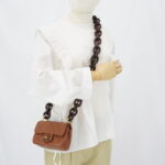 Chanel Mini Flap Rectangle Paris Lambskin Caramel Brown Wood HW