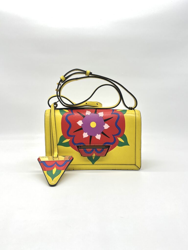 Loewe Barcelona Flap Yellow Floral Red GHW