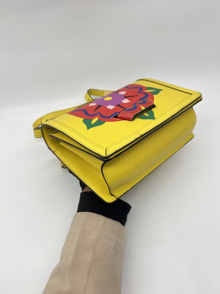 Loewe Barcelona Flap Yellow Floral Red GHW