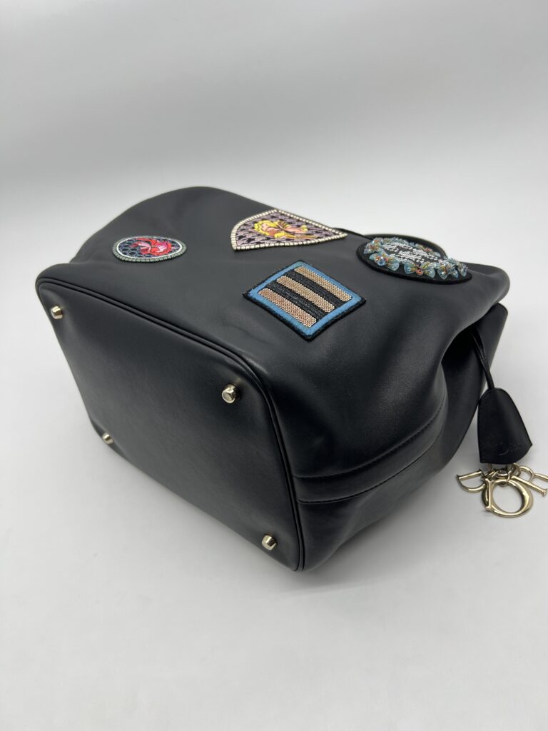 Dior Diorific Bucket Bag Patch Black GHW