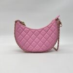 Chanel Half Moon Chain Hobo Bag Pink GHW