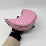 Chanel Half Moon Chain Hobo Bag Pink GHW