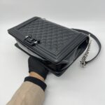 Chanel Boy 28 Vernis Black SHW