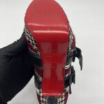 Christian Louboutin Bikiki 140 Pony Red Black