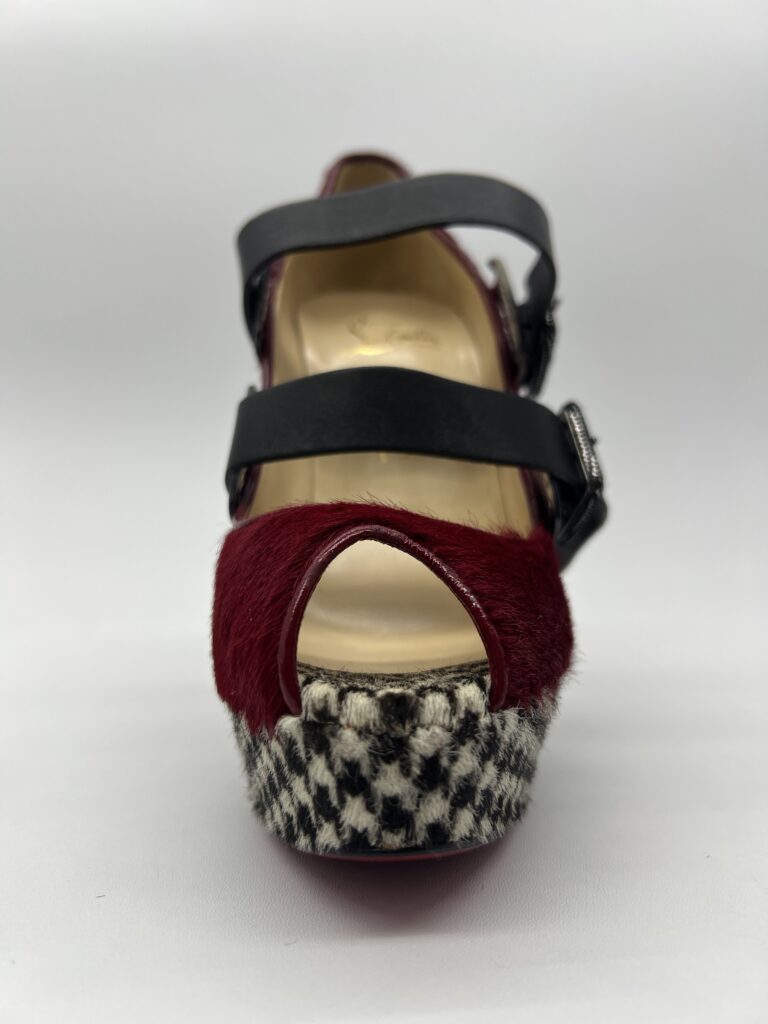 Christian Louboutin Bikiki 140 Pony Red Black