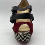 Christian Louboutin Bikiki 140 Pony Red Black