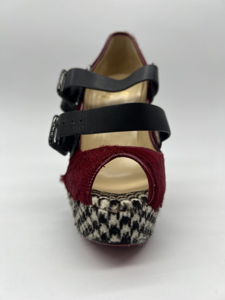 Christian Louboutin Bikiki 140 Pony Red Black