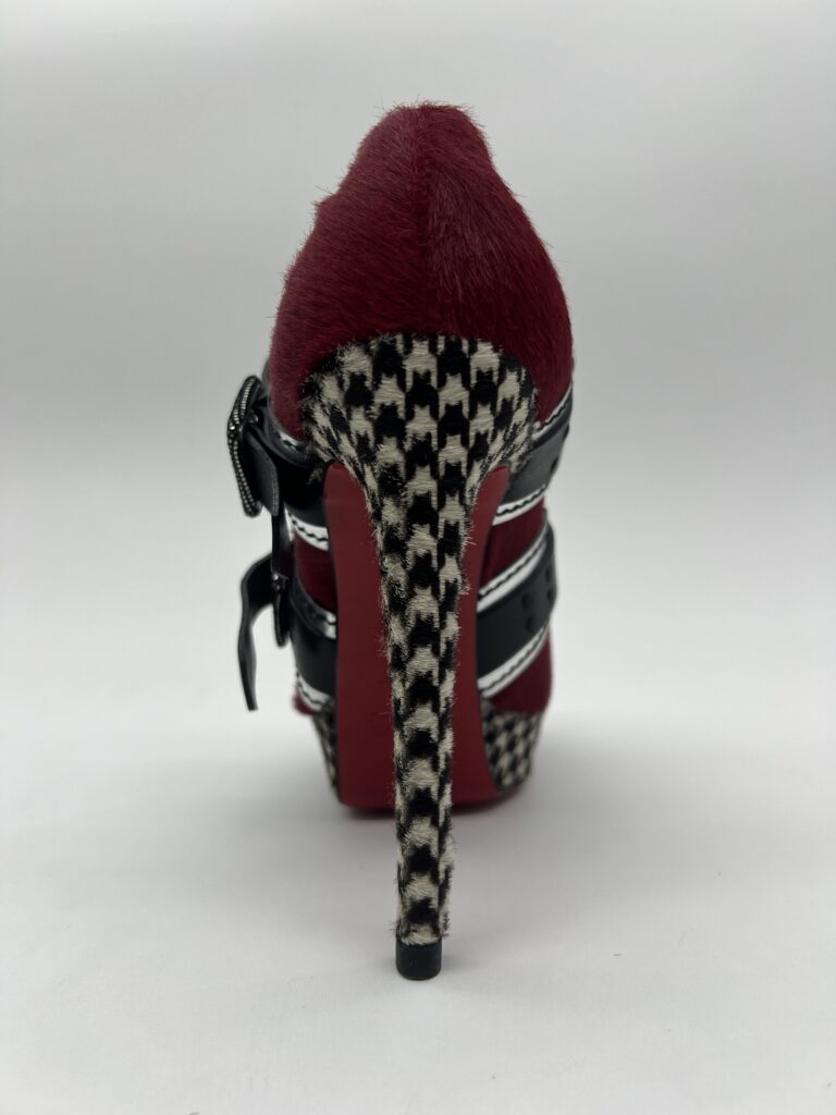 Christian Louboutin Bikiki 140 Pony Red Black