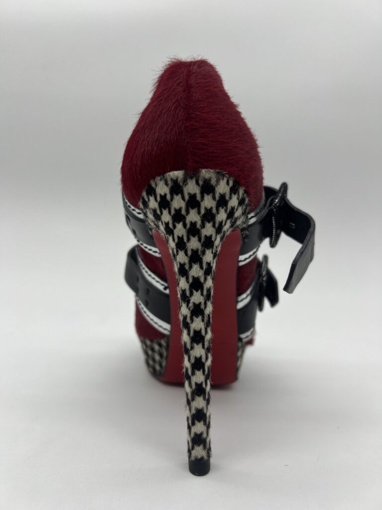 Christian Louboutin Bikiki 140 Pony Red Black
