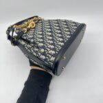 Dior Medium C'est Bag Canvas Oblique Navy GHW