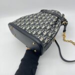 Dior Medium C'est Bag Canvas Oblique Navy GHW