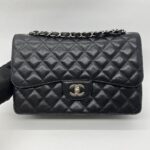 Chanel Classic Jumbo D Flap Caviar Black GHW