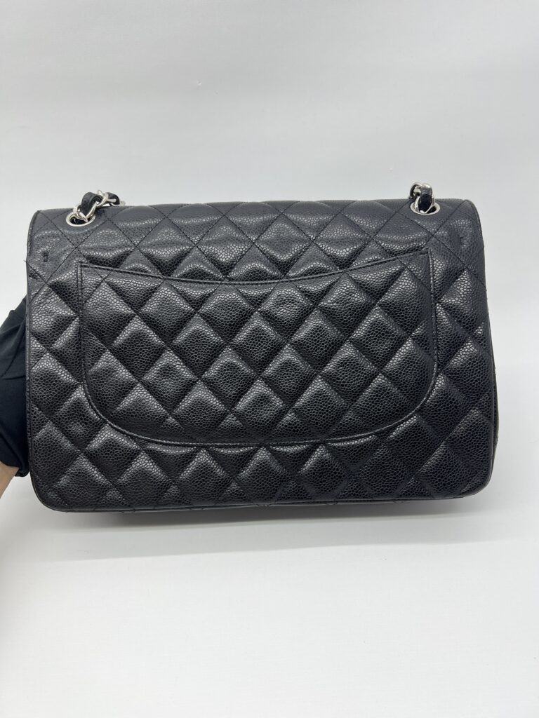 Chanel Classic Jumbo D Flap Caviar Black GHW