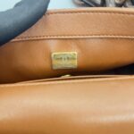 Chanel Mini Flap Rectangle Paris Lambskin Caramel Brown Wood HW