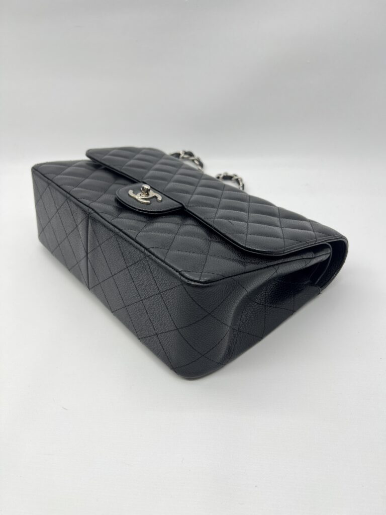 Chanel Classic Jumbo D Flap Caviar Black GHW