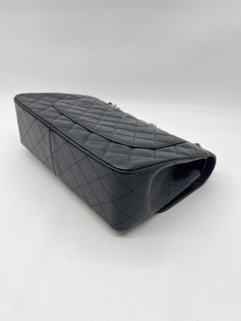 Chanel Classic Jumbo D Flap Caviar Black GHW