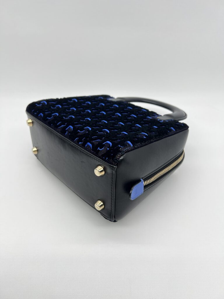 Dior Lily Bowling Black Blue Velvet GHW