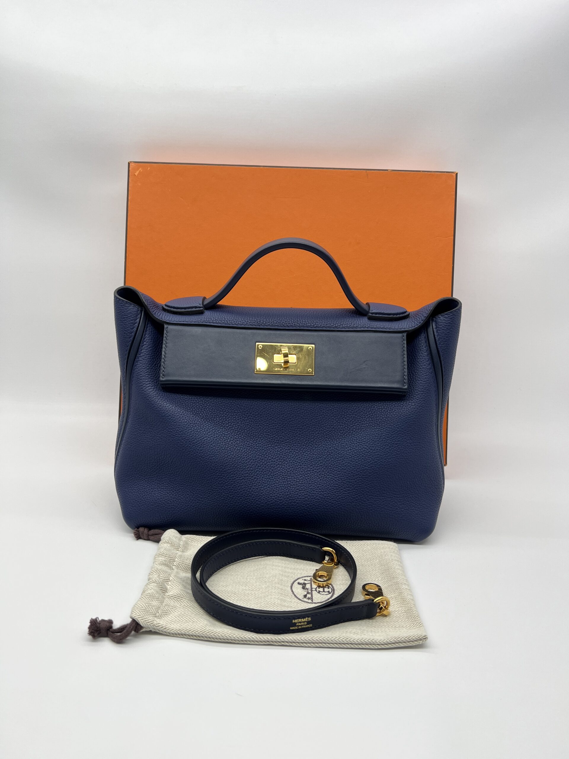 Hermes 24/24 29 Maurice Blue Saphir GHW