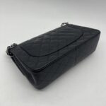 Chanel Jumbo Classic D Flap Caviar Black SHW