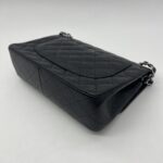 Chanel Jumbo Classic D Flap Caviar Black SHW