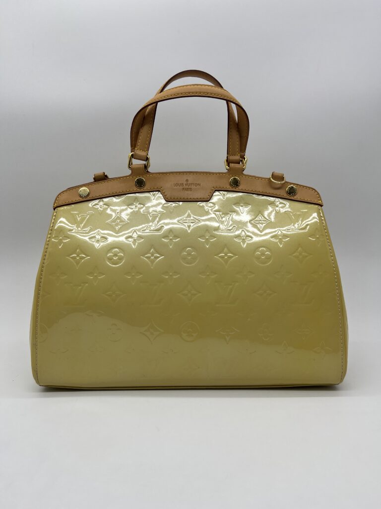 Louis Vuitton Brea MM Vernis Yellow GHW