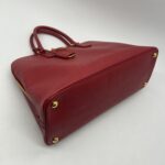 Prada Top Handle Bag Saffiano Lux Fuoco