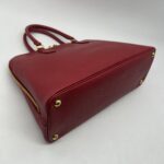Prada Top Handle Bag Saffiano Lux Fuoco