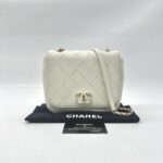 Chanel CC Case Flap Calfskin White GHW