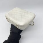 Chanel CC Case Flap Calfskin White GHW