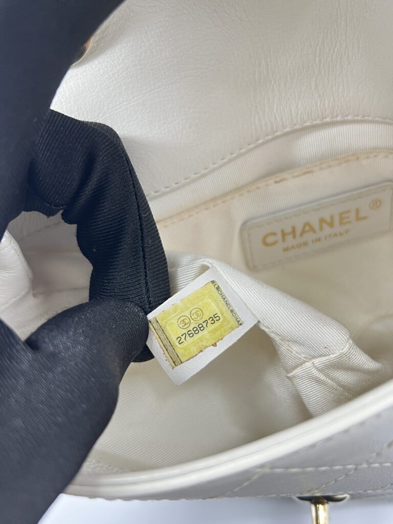 Chanel CC Case Flap Calfskin White GHW