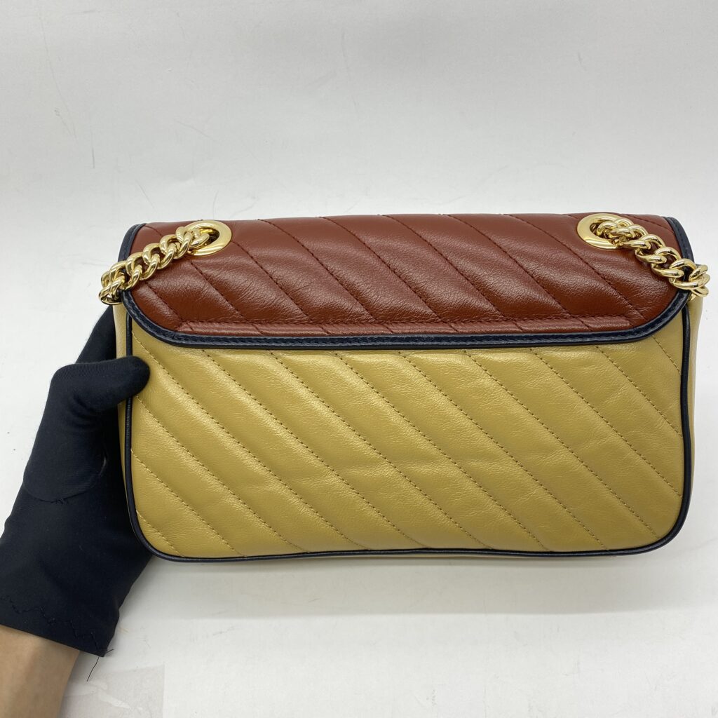 Marmont Small Brown Tricolor Torchon GHW
