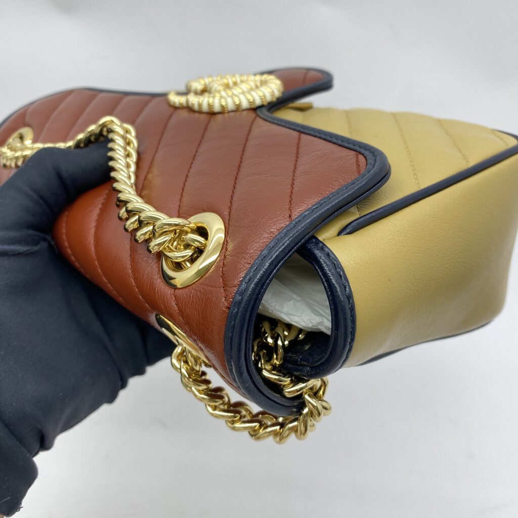 Marmont Small Brown Tricolor Torchon GHW