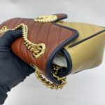 Marmont Small Brown Tricolor Torchon GHW