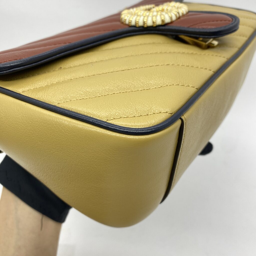 Marmont Small Brown Tricolor Torchon GHW